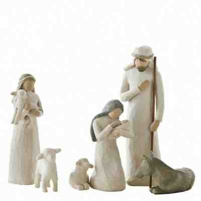 Brand New Willow Tree 26005 Sculpted Hand-Painted Nativity Figure Set, Unopened