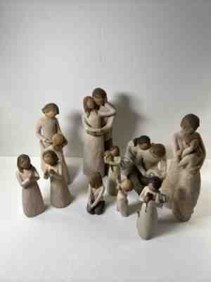 Lot of 10 Willow Tree DEMDACO Susan Lordi Angel Figurines - VGC