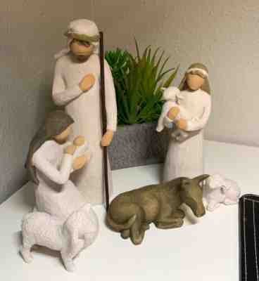 Willow Tree Nativity Figurines, Nativity Set_6 pieces, sculpted hand-painted