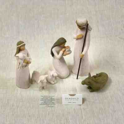 Willow Tree Nativity sculpted 6-piece, set hand-painted nativity figures