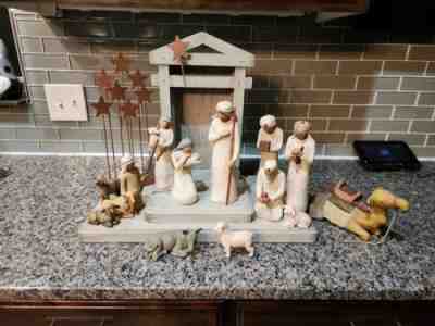 Willow Tree Nativity Set Susan Lordi 14 Pieces 1999-2002 Creche.