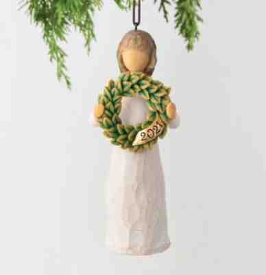 2021 MAGNOLIA ORNAMENT SCULPTURE FIGURE HAND PAINTING WILLOW TREE BY SUSAN LORDI
