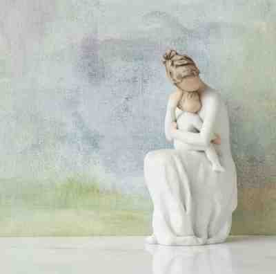 FOR ALWAYS FIGURE SCULPTURE HAND PAINTING WILLOW TREE BY SUSAN LORDI
