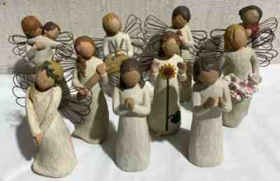 WILLOW TREE 10 Piece Lot Angels Seasons Rose Susan Lordi Demdaco NO RESERVE 1314