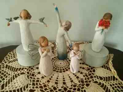 Willow Tree Lot Of 5 DEMDACO Figurines - including 2 with Music Box