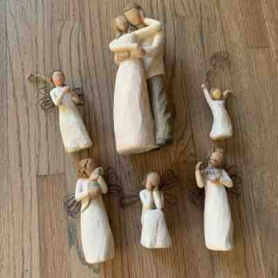 Willow Tree Figurines Demdaco Angel Cat Birthday Together Collection Lot Of 6