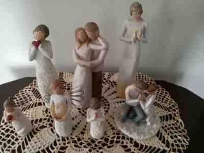 Willow Tree Figurines Demdaco Susan Lordi Love CPLS WEDDING Cake Topper Lot Of 7