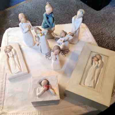 Lot Of Willow Tree, 9 Items