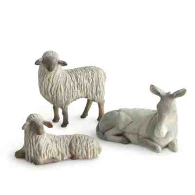2008 Willow Tree The Christmas Story Gentle Animals of Stable Susan Lordi