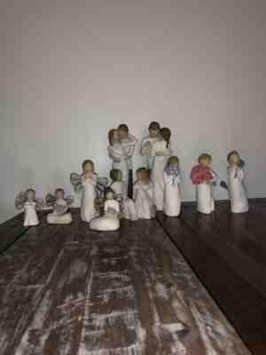 Lot of 10 Willow Tree DEMDACO Susan Lordi Figurines Angels Family Collection