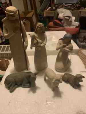 Demdaco Willow Tree Nativity Set 6-Piece Sculpted Hand-painted #26005 Sue Lordi
