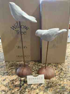 Willow Tree Nativity Birds Sculpture Set Susan Lordi White Dove Rare Box 2PCÂ 