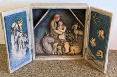 Starry Night Nativity Willow Tree Susan Lordi Wall Table Art Sculpted Triptych