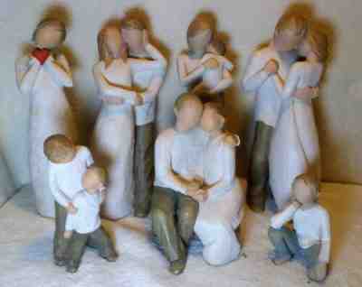 Willow Tree collection of 7 figurines by Susan Lordi - some rare pieces