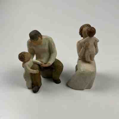 Willow Tree Grandmother & Grandfather Figurine Demdaco by Susan Lordi 2001