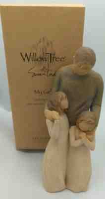Willow Tree Figurine My Girls Fatherhood Dad And Daughters Susan Lordi 2009