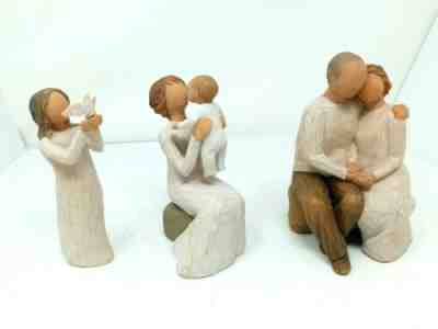 Wilow Tree Demdaco Susan Lordi Figurines Lot of 3 Anniversary, Soar, Grandmother