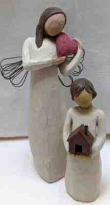 Demdaco Willow Tree Angel of the Heart & Mi Casa Figurines Lordi "Heart & Home"