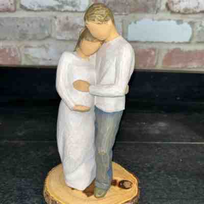 WILLOW TREE "HOME" FIGURINE BY SUSAN LORDI COUPLE EXPECTING A BABY #B7
