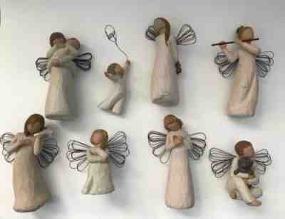 Lot of 8 Willow Tree Figurines by Demadaco Susan Lordi