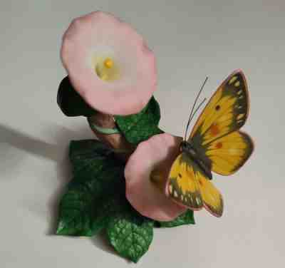 LENOX NATURE'S BEAUTIFUL BUTTERFLIES PORCELAIN FIGURINE ORANGE SULPHUR 1993