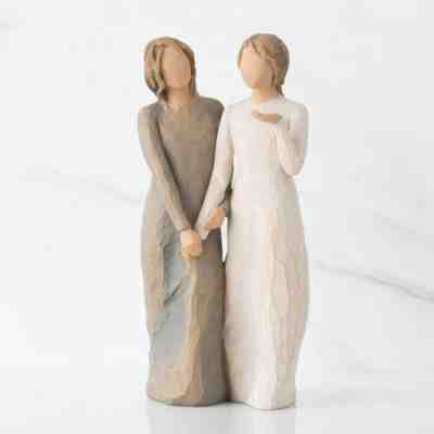 Willow Tree My Sister My Friend Sculpted Hand Painted Figure Modern Natural 8.5â?