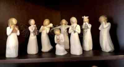 Lot of 8 Demdaco Willow Tree Figurines by Susan Lordi - Angels, Love, Learning