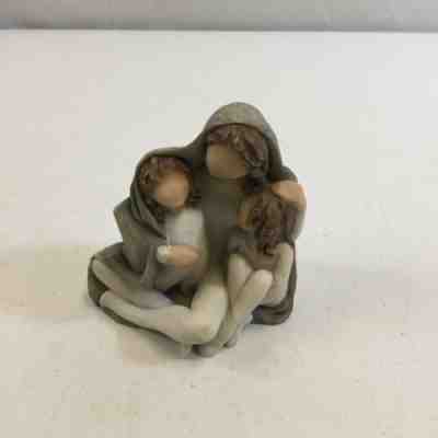Willow Tree Mother And Two Daughters Cozy Sculpted Hand Painted Figure