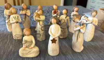 DEMDACO WILLOW TREE LOT OF 12 SUE SUSAN LORDI FIGURINES COLLECTION LOOK!!