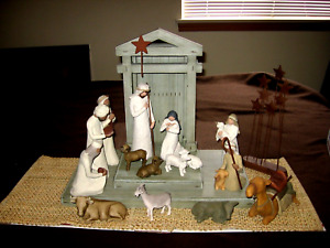 Willow Tree Nativity, Demdaco, Susan Lordi 19 Piece Set, Perfect #NOW 50.00 OFF#