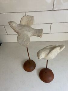 Retired Willow Tree Nativity Birds Susan Lordi White Dove 2 Piece