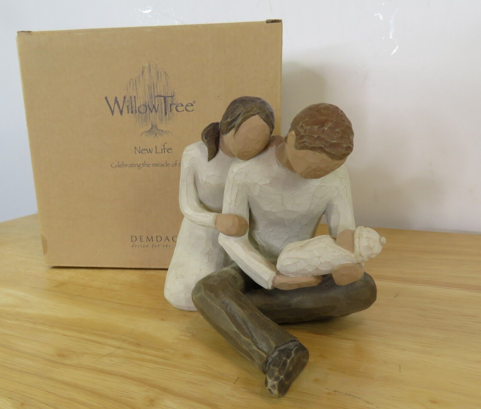 5" Willow Tree New Life Family Newborn Couple w/ Baby Susan Lordi NIB