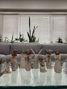 Lot of 8 Willow Tree Angel Figurines