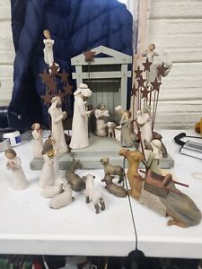 Willow Tree Nativity Set Susan Lordi’s 31 Pieces Creche Holy Family Animals Set