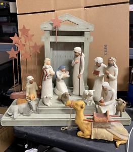 Willow Tree Nativity Scene with figures - As Is!