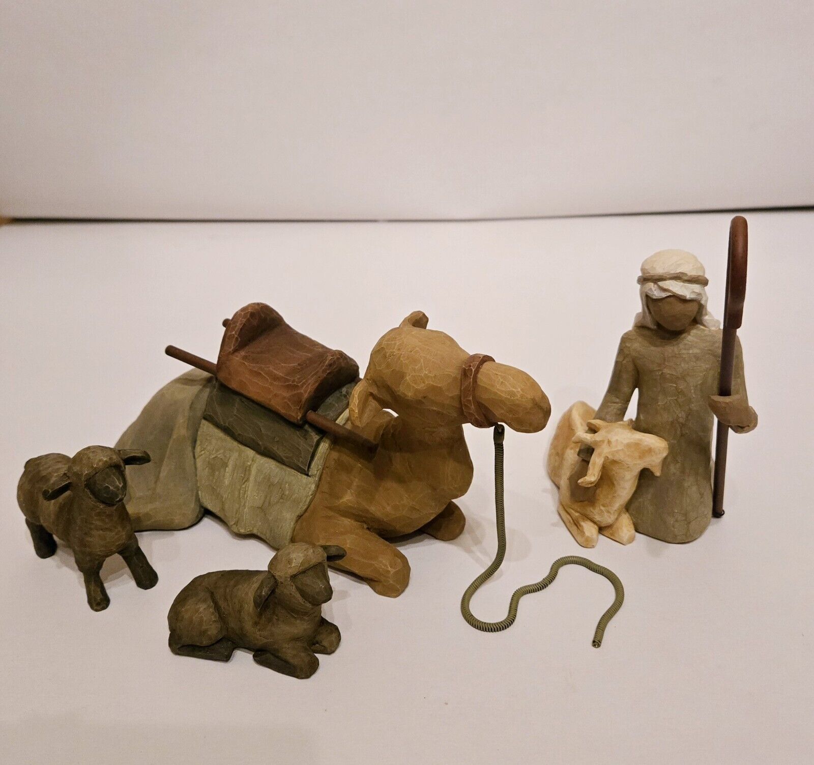 Willow Tree Shepherd And Stable Animals 26105 Figurine Set Demdaco Susan Lordi