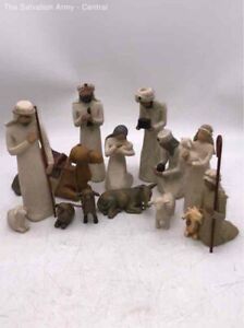 Willow Tree Multicolor Nativity Set Hand Painted Figurines