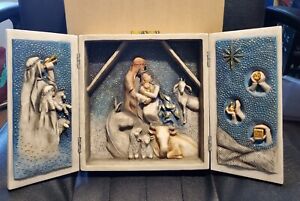 STARRY NIGHT NATIVITY TRIPTYCH HAND PAINTED WILLOW TREE SUSAN LORDI 27370