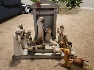 Authentic Willow Tree Nativity Set- Includes All Pieces In Picture 15 Piece Set