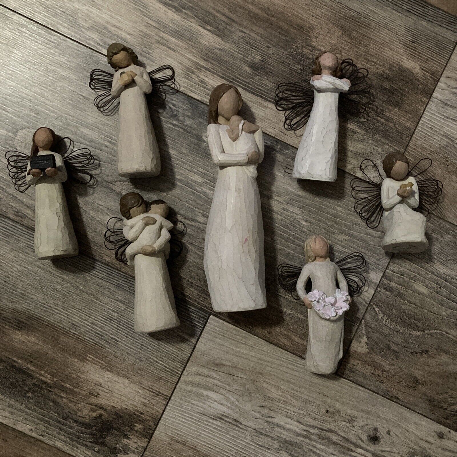 Vintage Willow Tree Set Of 7 Figurines Susan Lordi 1999-2003 Demdaco