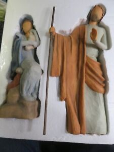 Willow Tree Susan Lodi The Christmas Story Mary Joseph Baby Jesus Nativity 14"