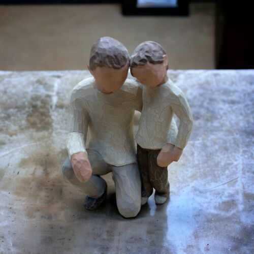 Willow Tree FATHER AND SON Figurine 5.5" Tall 2000 by Demdaco / Susan Lordi
