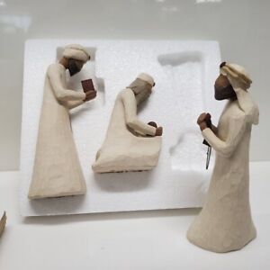 Demdaco Willow Tree THE THREE WISEMEN Wood-Carved Figurines