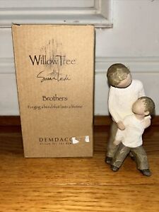 Willow Tree Brothers in BOX Sculpted Hand-Painted Figure family boys EUC