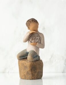 DEMDACO WILLOW TREE Love You Too (Lighter Skinned) Figurine