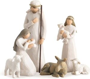 Willow Tree 26005 Sculpted Hand-Painted Nativity Figure Set - 6 Piece