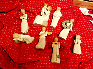 Lot of 8 Willow Tree Figurines Angel Of Summer.....
