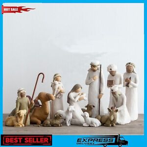 Willow Tree Nativity Figurines, Set of 13 pieces hand-painted figures, Gift