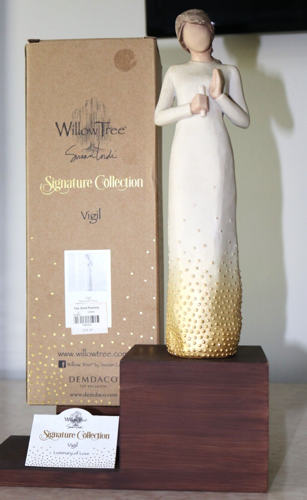 Willow Tree Vigil Luminary of Love Signature Collec 2015 NIB Susan Lordi  #27538