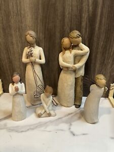 WILLOW TREE FIGURINES Lot of 5 SUSAN LORDI - Thank You, Together, Grateful, Etc